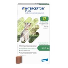 Interceptor Plus Green 5.75mg 8.1-25lb 12 dose 5/pk