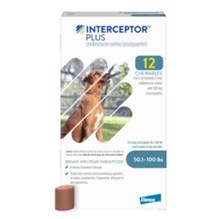 Interceptor Plus Blue 23mg 50.1-100lb 12 dose 5/pk