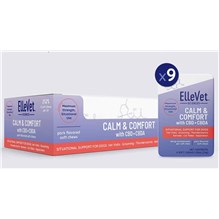 Ellevet Calm & Comfort Chews 46mg hemp oil/chew 36ct (9x4)