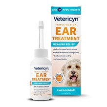 Vetericyn Triple Action Ear Treatment with 1% Hydrocortisone 1.5oz