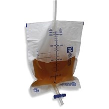 Urine / Fluid Collection Bag 2 Liter with extension & swivel