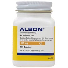 Albon Tablets 125 mg 200 ct