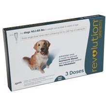 Revolution Topical Canine 40.1 - 85 lbs Teal 5 x 3 ct