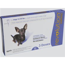 Revolution Topical Canine 5.1 - 10 lbs Purple 5 x 3 ct