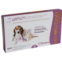 Revolution Topical Canine Feline 0 - 5 lbs Mauve 5 x 3 ct