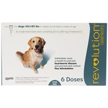 Revolution Topical Canine 40.1 - 85 lbs Teal 5 x 6 ct