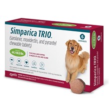 Simparica Trio Chew Canine 44.1 - 88 lbs Green 10 x 6 ct