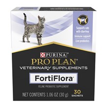 Purina Vet Diet Fortiflora Probiotic Supplement Cat 1oz (72 bxs--each box contains 30) 2,160 sachets